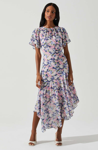 Floral Print Tiered Super Soft Dress - Fashion World ZA